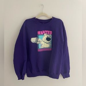 disney purple crewneck sweatshirt
